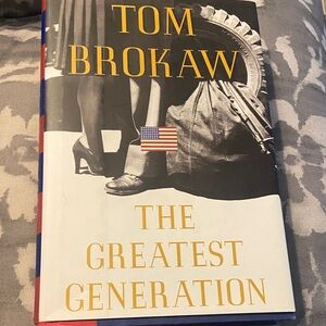 Tom Brokaw "The Greatest Generation" Hardcover - White & Black with Gold Text